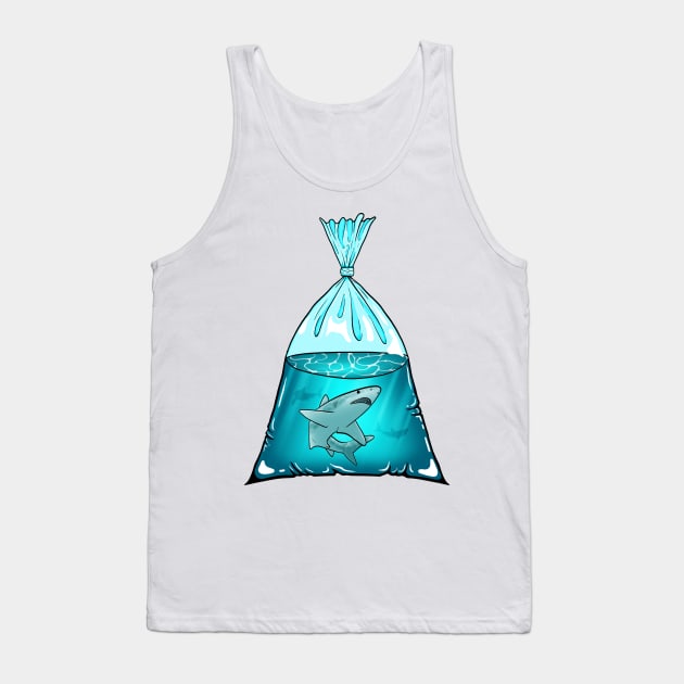 Shark Bag Tank Top by Gwenpai